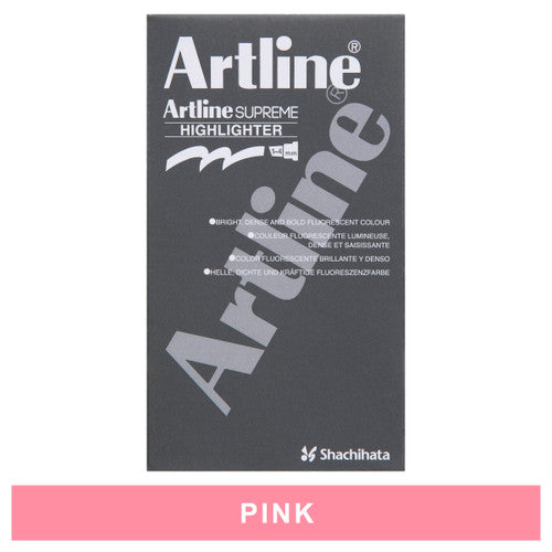 Artline Supreme Highlighter Pink Box of 12