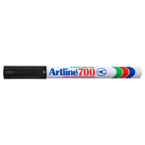 Artline 700 Permanent Marker 0.7mm Bullet Nib Black Box of 12