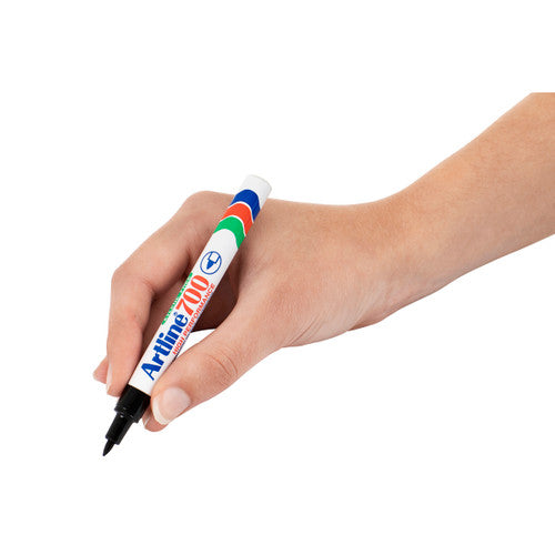 Artline 700 Permanent Marker 0.7mm Bullet Nib Black Box of 12