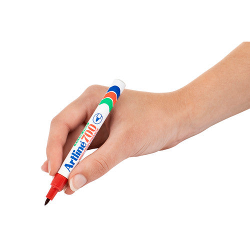 Artline 700 Permanent Marker 0.7mm Bullet Nib Red Box of 12