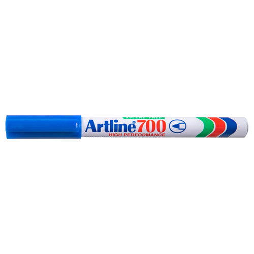 Artline 700 Permanent Marker 0.7mm Bullet Nib Blue Box of 12