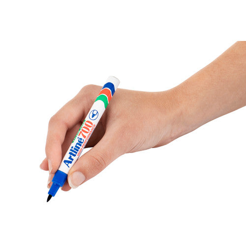 Artline 700 Permanent Marker 0.7mm Bullet Nib Blue Box of 12