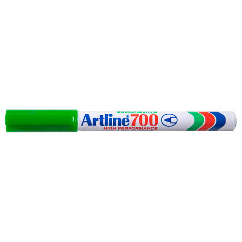 Artline 700 Permanent Marker 0.7mm Bullet Nib Green Box of 12