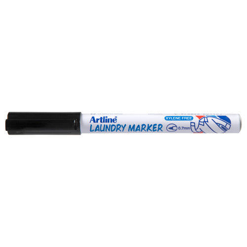 Artline 750 Laundry Marker 0.7mm Bullet Black Box of 12