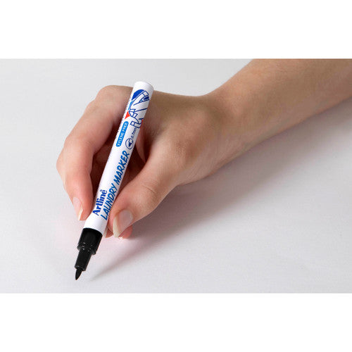 Artline 750 Laundry Marker 0.7mm Bullet Black Box of 12