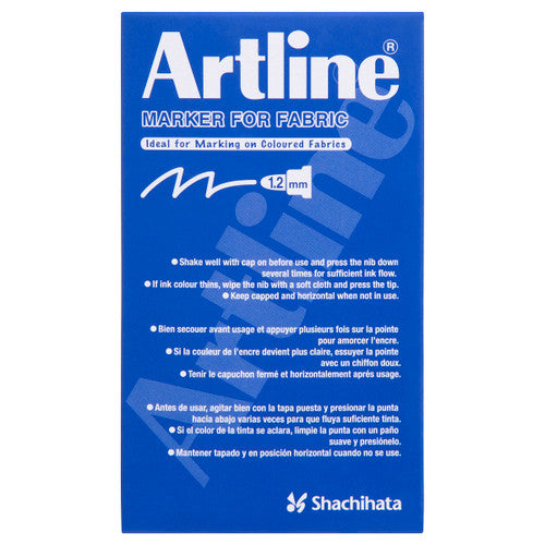 Artline 750 Laundry Marker 1.2mm Bullet White Box of 12