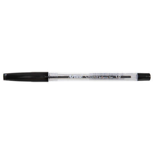 Artline 8210 Smoove Ballpoint Pen Medium Black Box of 12