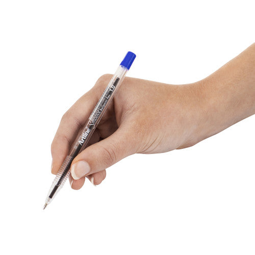 Artline 8210 Smoove Ballpoint Pen Medium Blue Box of 12