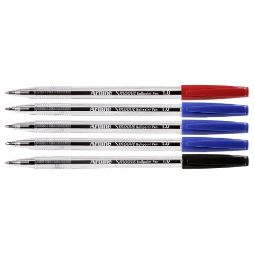 Artline Smoove Ballpoint Pen Assorted Pack of 5