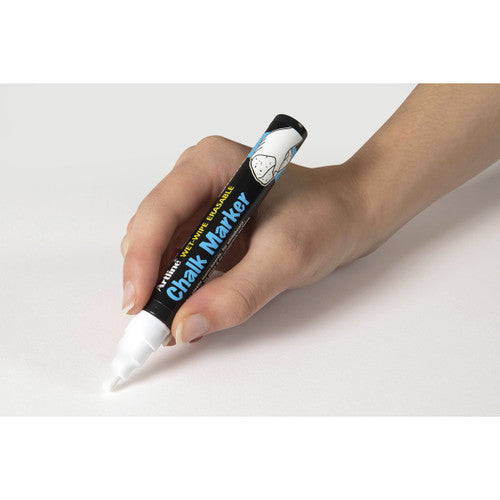Artline Chalk Marker 4.5mm Bullet White Box of 12