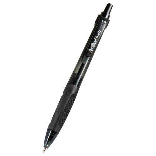 Artline 8410 Ballpoint Pen Retractable Grip Medium Black Box of 12
