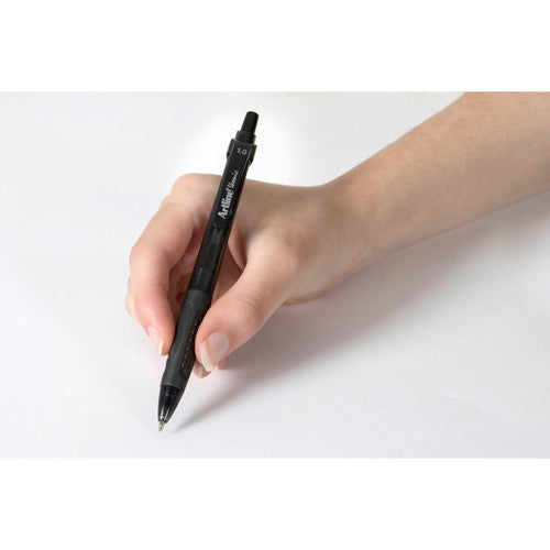 Artline 8410 Ballpoint Pen Retractable Grip Medium Black Box of 12