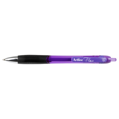 Artline Flow Retractable Pen Purple Box of 12