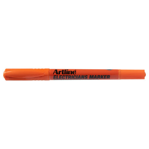 Artline Electricians Permanent Marker Dual Nib Orange Box of 12