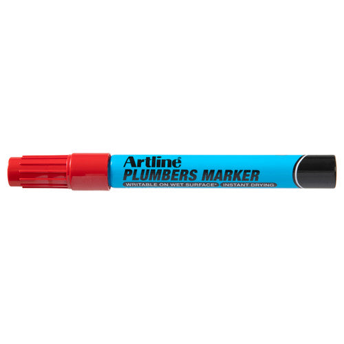 Artline Plumbers Permanent Marker Red Hangsell Box of 12