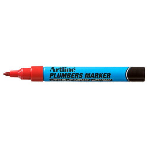 Artline Plumbers Permanent Marker Red Box of 12