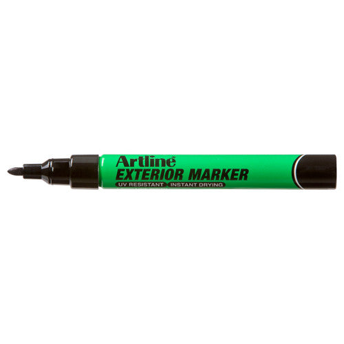 Artline Exterior Permanent Marker Black Box of 12