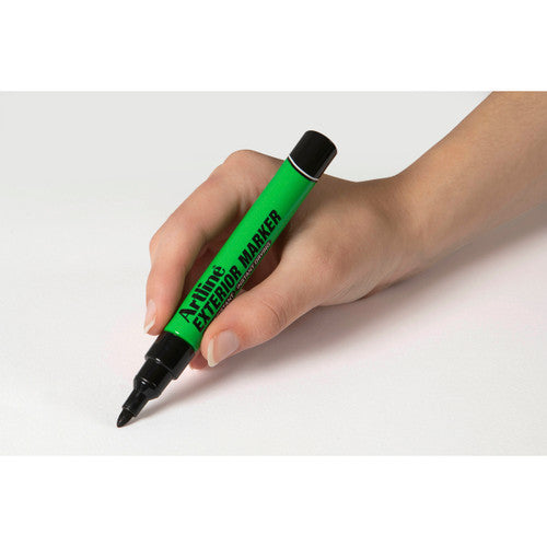 Artline Exterior Permanent Marker Black Box of 12