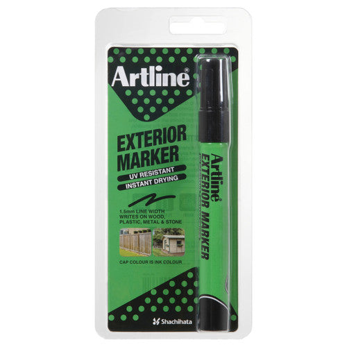 Artline Exterior Permanent Marker Black Hangsell Box of 12