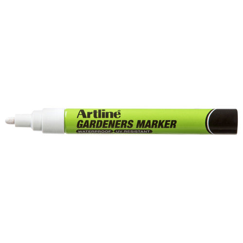 Artline Gardeners Permanent Marker White Hangsell Box of 12