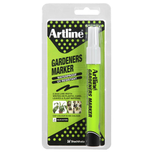 Artline Gardeners Permanent Marker White Hangsell Box of 12