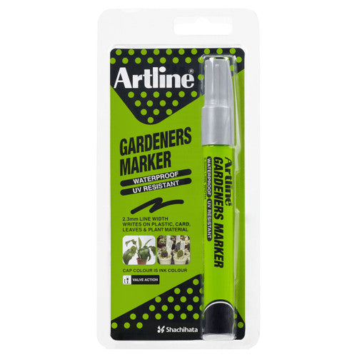 Artline Gardeners Permanent Marker Silver Hangsell Box of 12