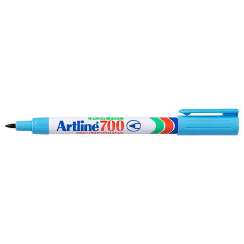 Artline 700 Permanent Marker 0.7mm Bullet Nib Light Blue Box of 12