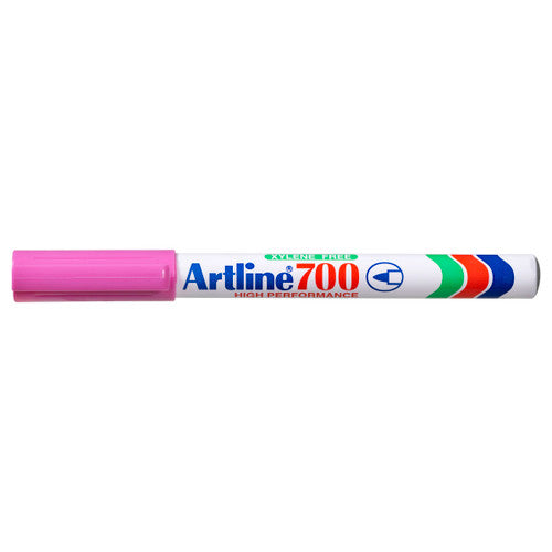 Artline 700 Permanent Marker 0.7mm Bullet Nib Pink Box of 12