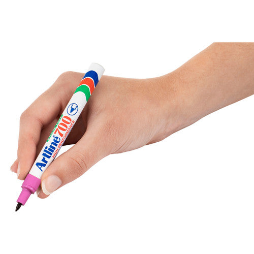 Artline 700 Permanent Marker 0.7mm Bullet Nib Pink Box of 12