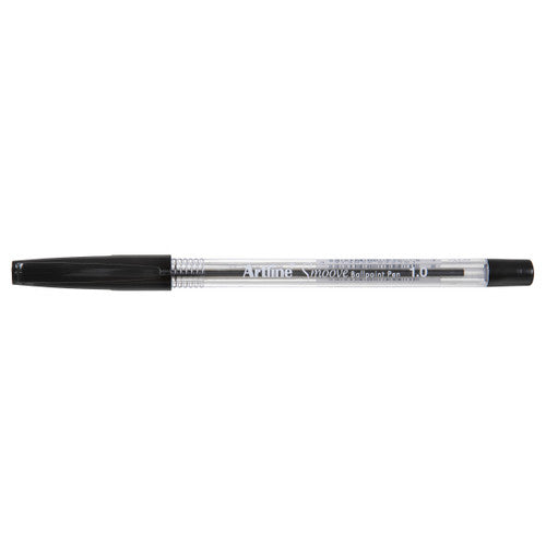 Artline Smoove Ballpoint Pen 1.0mm Black Box of 50