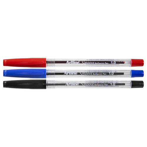 Artline Smoove 8210 Ballpoint Pen Medium Assorted 12 x 10 Packs