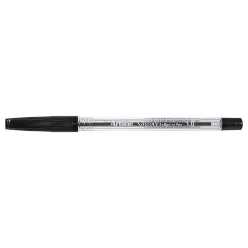 Artline Smoove 8210 Ballpoint Pen Medium Black 12 x 10 Packs