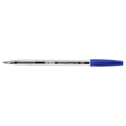 Artline Smoove 8210 Ballpoint Pen Medium Blue 12 x 10 Packs