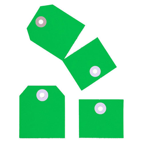 Avery Green 2in1 Perforated Tag 54x108mm 100 Pack
