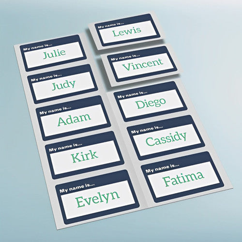 Avery My Name Is Fabric Name Badge Labels 15 Pack 88x52mm Laser 10UP