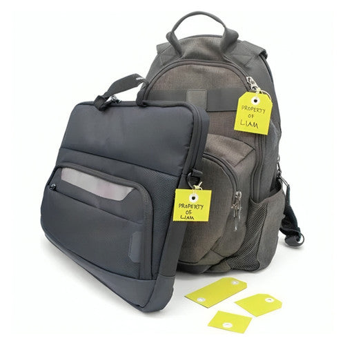 Avery Yellow 2in1 Perforated Tag 54x108mm 100 Pack