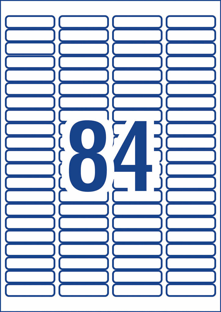 Avery White Removable 35mm Slide or Small Item Labels L7656 2100 Pack 46 x 11.11mm 84UP – view 3