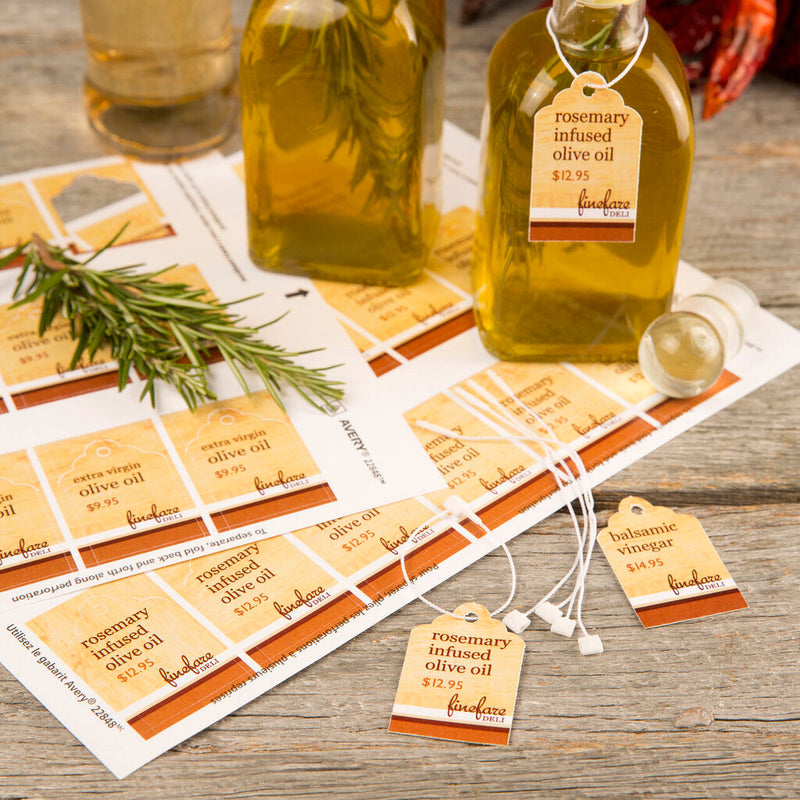 Avery Printable Scallop Pricing Tags 22848 90 Pack 50 x 32mm 18UP – view 5