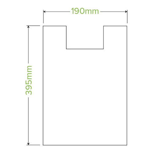 BIOPAK 8L COMPOSTABLE BIN LINER WITH HANDLE PACK OF 100 X 20