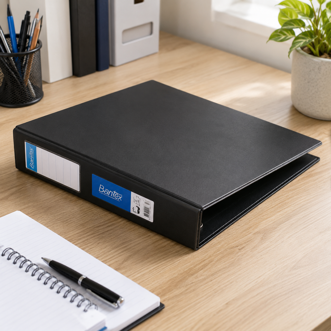 Bantex A3 Landscape Ring Binder 3D 38mm Black Box of 6-3