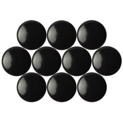Quartet Magnetic Buttons 30mm Black Pack of 10