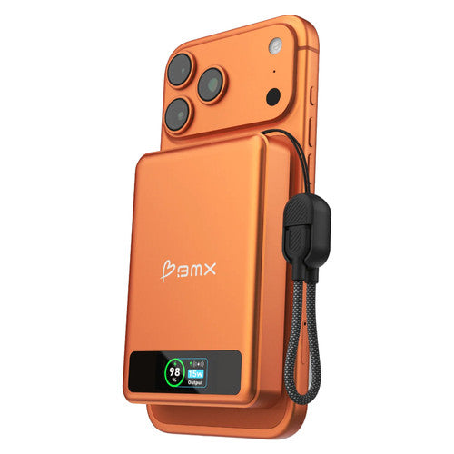 BMX SolidSafe 10K Solid-State Magnetic Power Bank Orange