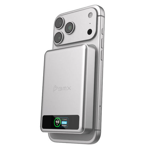 BMX SolidSafe 10K Solid-State Magnetic Power Bank Silver