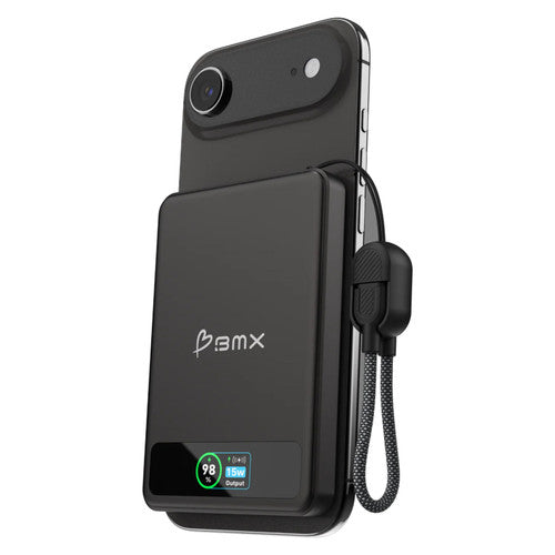 BMX SolidSafe 5K Solid-State Magnetic Power Bank Black