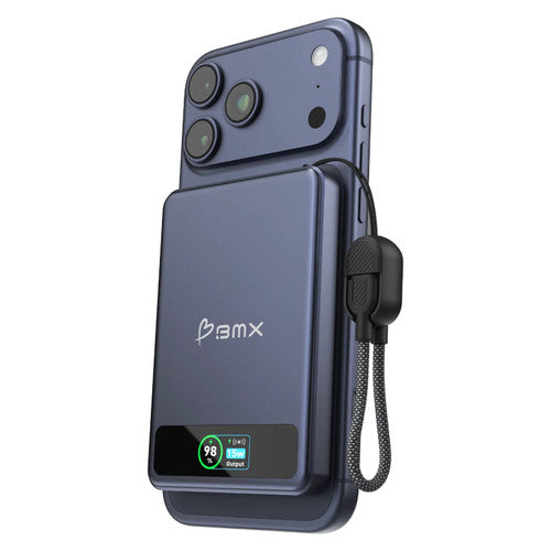 BMX SolidSafe 5K Solid-State Magnetic Power Bank Blue