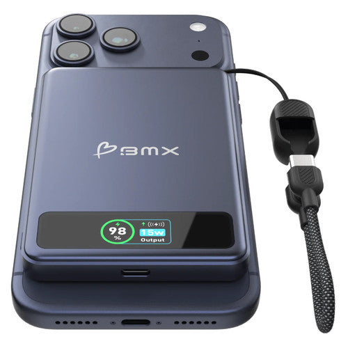 BMX SolidSafe 5K Solid-State Magnetic Power Bank Blue
