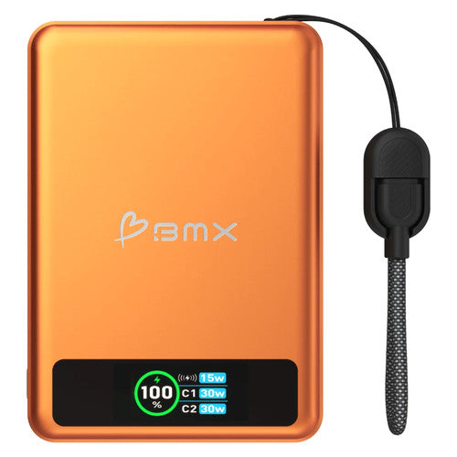 BMX SolidSafe 5K Solid-State Magnetic Power Bank Orange
