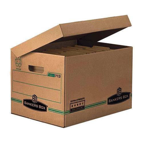Bankers Box Archive Box with Hinged Lid 713 Extra Strength Box 10