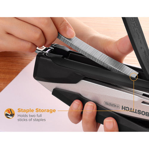 Bostitch 311110 InPower Antimicrobial Full Strip Stapler 28 Sheets Black