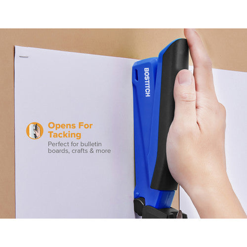Bostitch 311148 InPower Antimicrobial Full Strip Stapler 20 Sheets Blue Black
